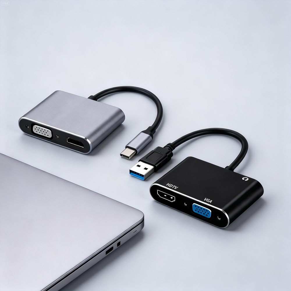 Hdmi Vga Adapter - USB 3.0/TYPE-C to HDMI VGA Adapter