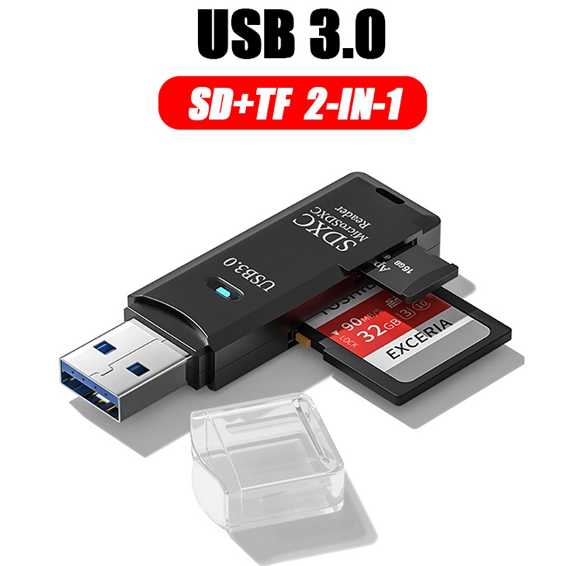Laptop Accessories For Programmers - 2 In 1 USB 3.0 Card