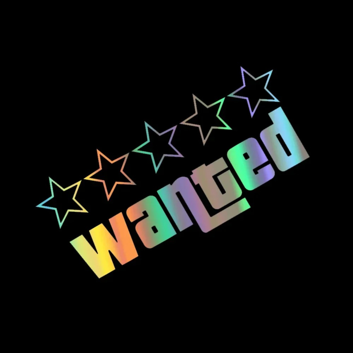 Laptop Accessories Ideas - 1PC Wanted Car Funny Stickers Auto