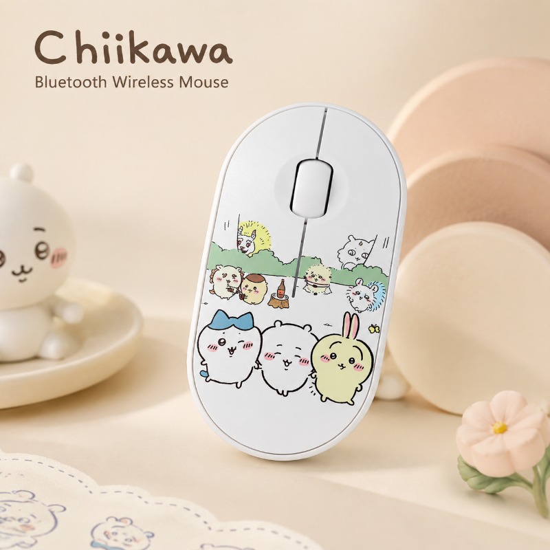 Laptop Accessories For Office - Cute Chiikawa Bluetooth Wireless Mouse Dual