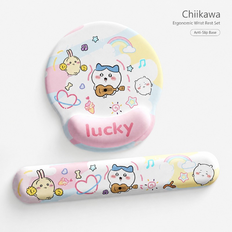 Laptop Accessories For Office - Cute Chiikawa Ergonomic Mouse Pad Wrist