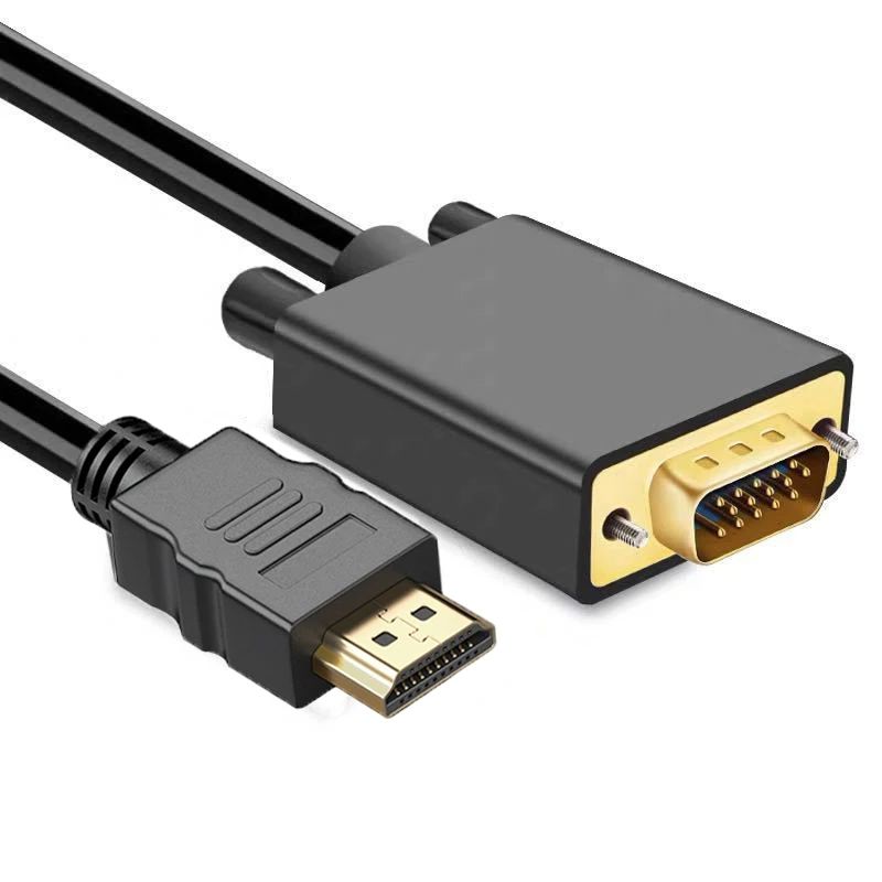 Hdmi Vga Adapter - 1.8M 1080P Video Converter HDMI-compatible Male