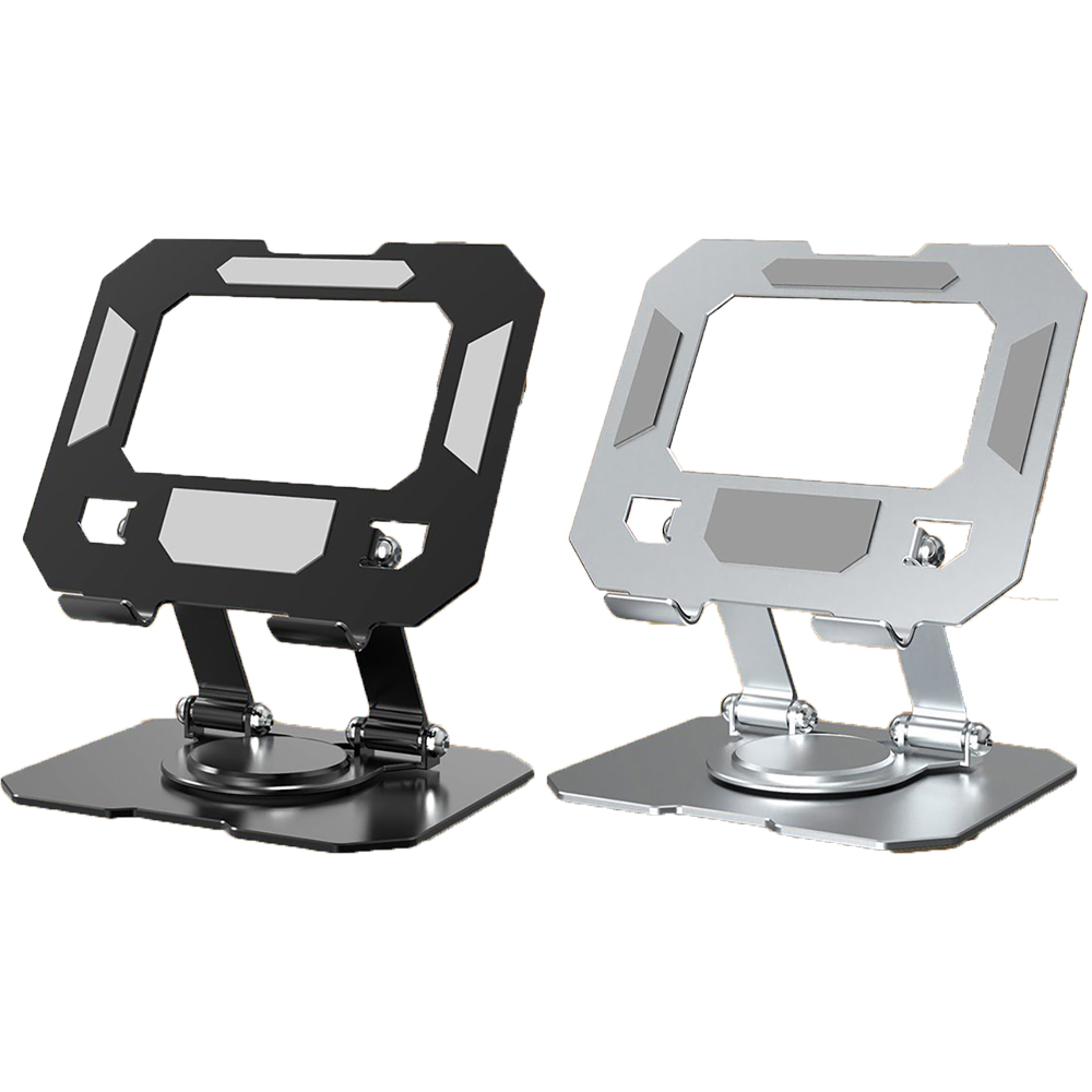 Laptop Accessories Organizer - 360° Rotatable Tablet Stand Adjustable Foldable