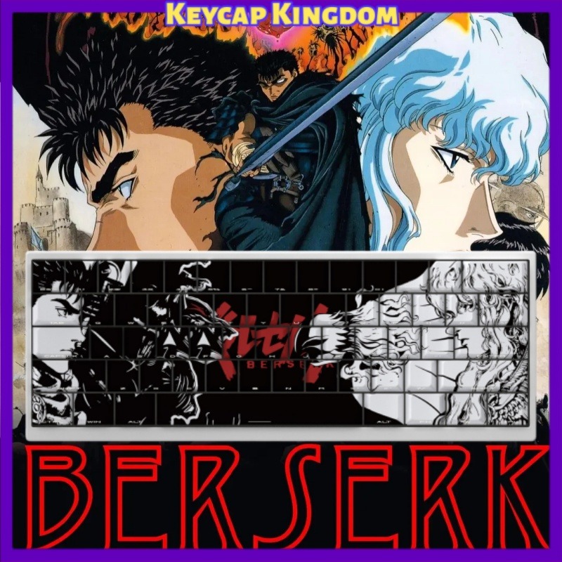 Keyboard Laptop Accessories - BERSERK Theme Anime Keycap 98 Key