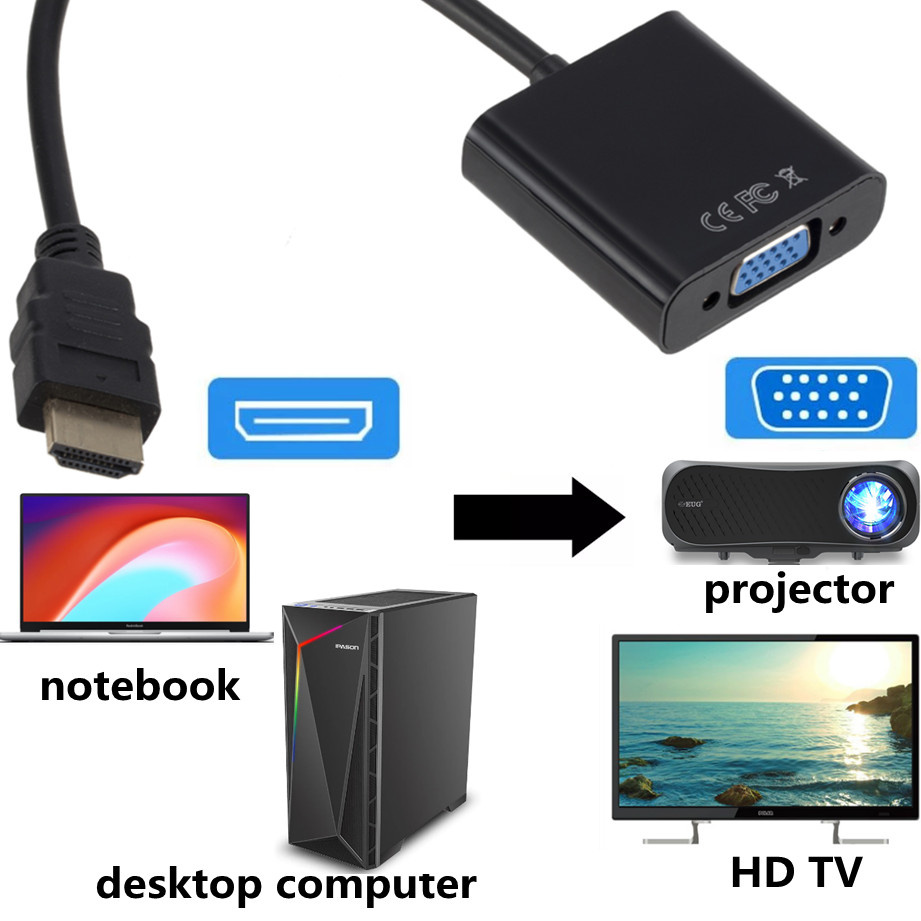 1080P HDMI-compatible To VGA A - đánh giá và giá Hdmi Vga Adapter