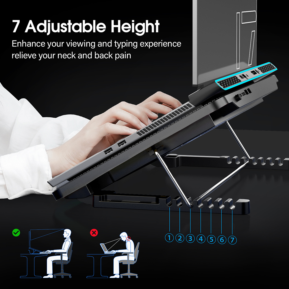 Coolcold 15.6-17.3inch Laptop  - đánh giá và giá Laptop Accessories Cooling Pad