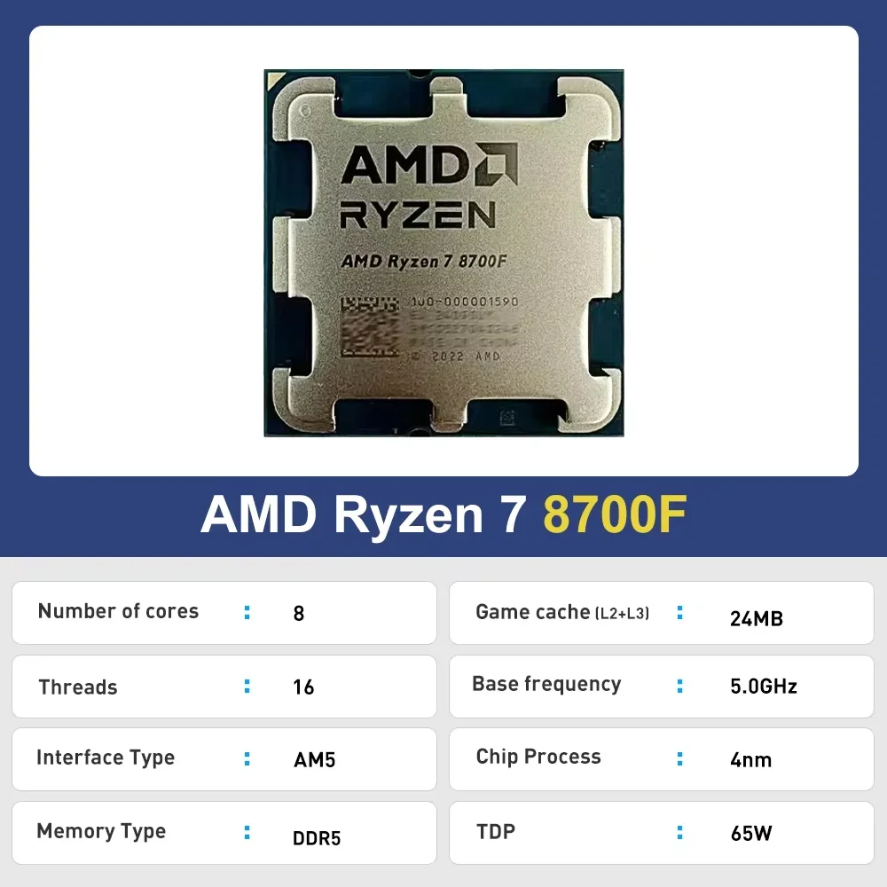 AMD Ryzen 7 8700F New CPU R7 8 - đánh giá và giá Amd Cpu Ryzen 7