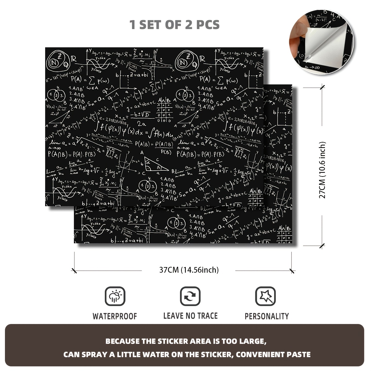 2-Piece Math Formula Pattern L - đánh giá và giá Laptop Accessories For Office