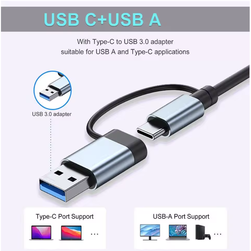 5/7/8 Ports USB A C Hub Concen - đánh giá và giá Laptop Accessories For Programmers