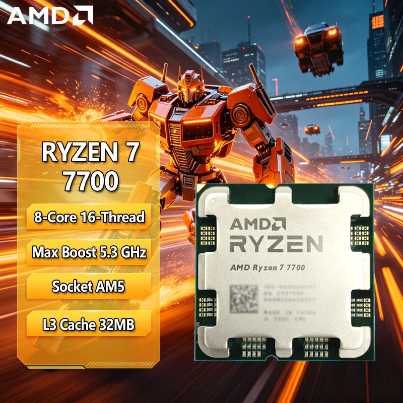AMD Ryzen 7 7700 R7 7700 CPU 8 - đánh giá và giá Amd Cpu Ryzen 7