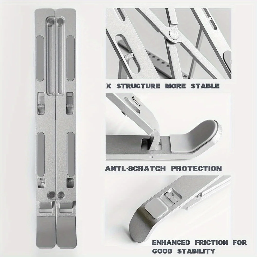 Foldable Aluminum Laptop Riser - đánh giá và giá Laptop Accessories Organizer