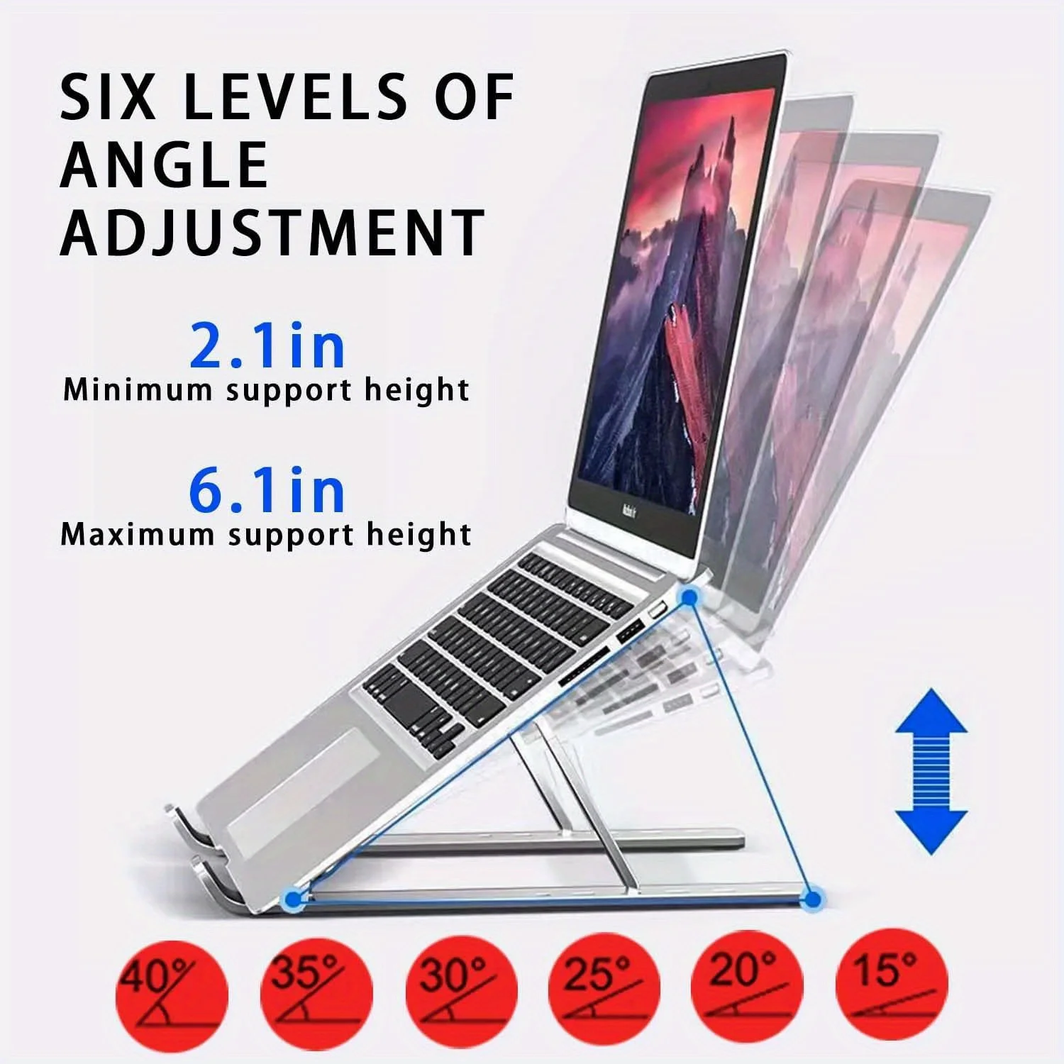 Foldable Aluminum Laptop Riser - đánh giá và giá Laptop Accessories Organizer