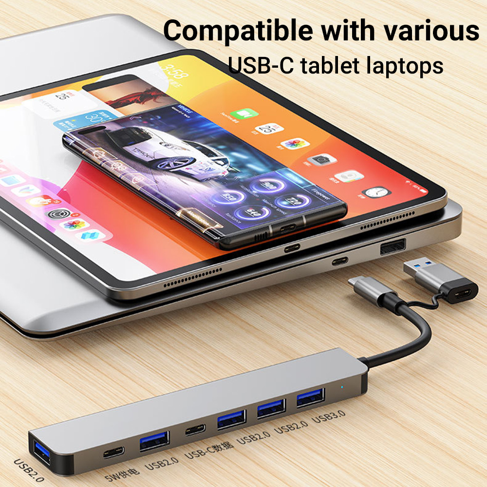 7-in-1 Dual-Head USB-C&USB Doc - đánh giá và giá Laptop Accessories You Need
