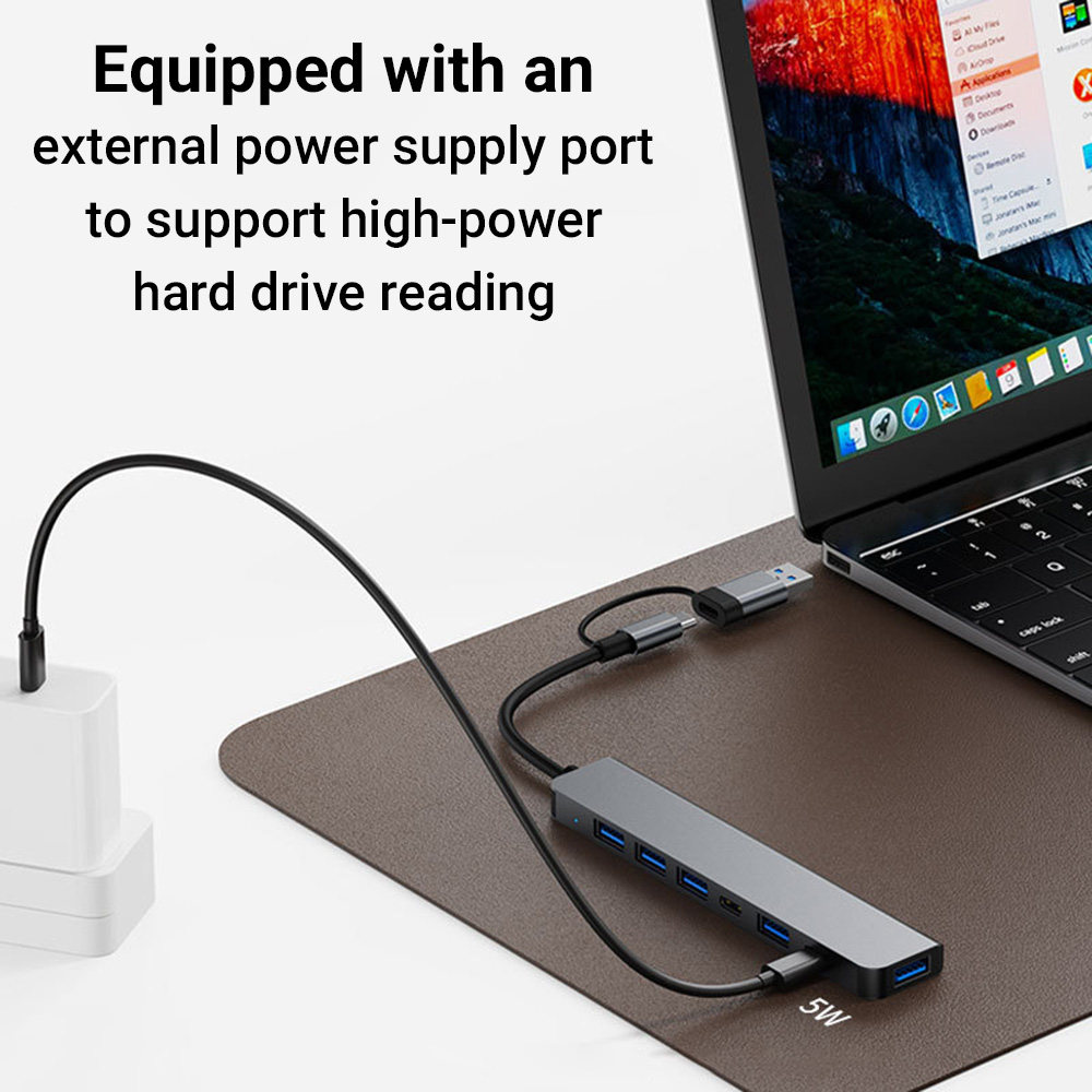 7-in-1 Dual-Head USB-C&USB Doc - đánh giá và giá Laptop Accessories You Need