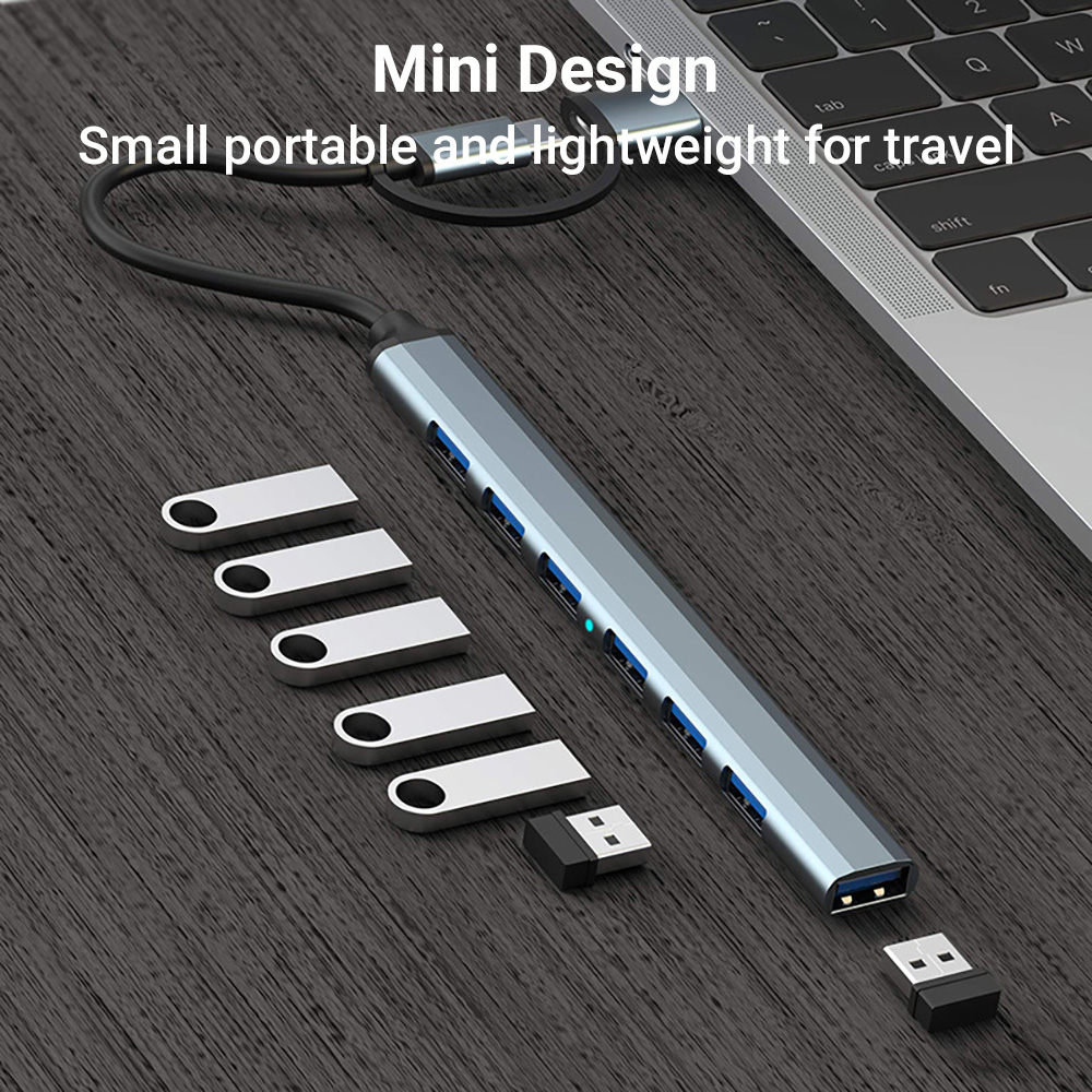 7-in-1 Dual-Head USB-C&USB Doc - đánh giá và giá Laptop Accessories You Need