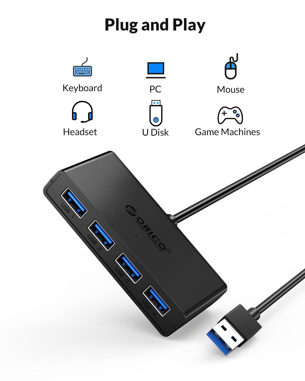 ORICO Hub USB 4 Ports Multi US - đánh giá và giá Laptop Accessories Ideas