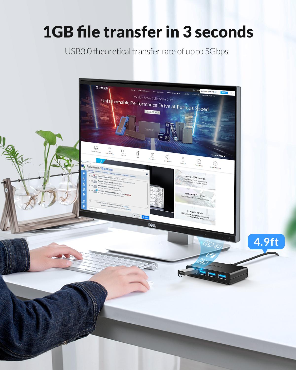 ORICO Hub USB 4 Ports Multi US - đánh giá và giá Laptop Accessories Ideas