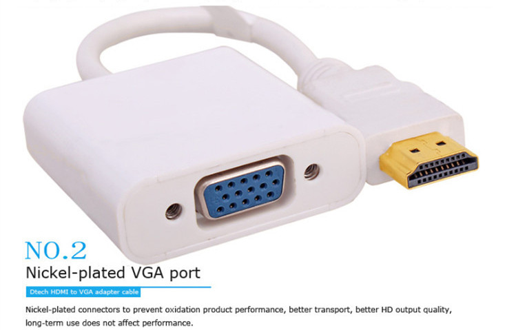 3PCS DTECH Factory Direct Sale - đánh giá và giá Hdmi Vga Adapter