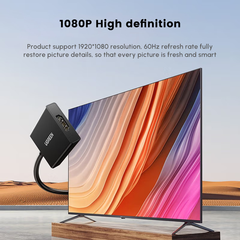 0.15M UGREEN VGA Male to HDMI  - đánh giá và giá Hdmi Vga Adapter