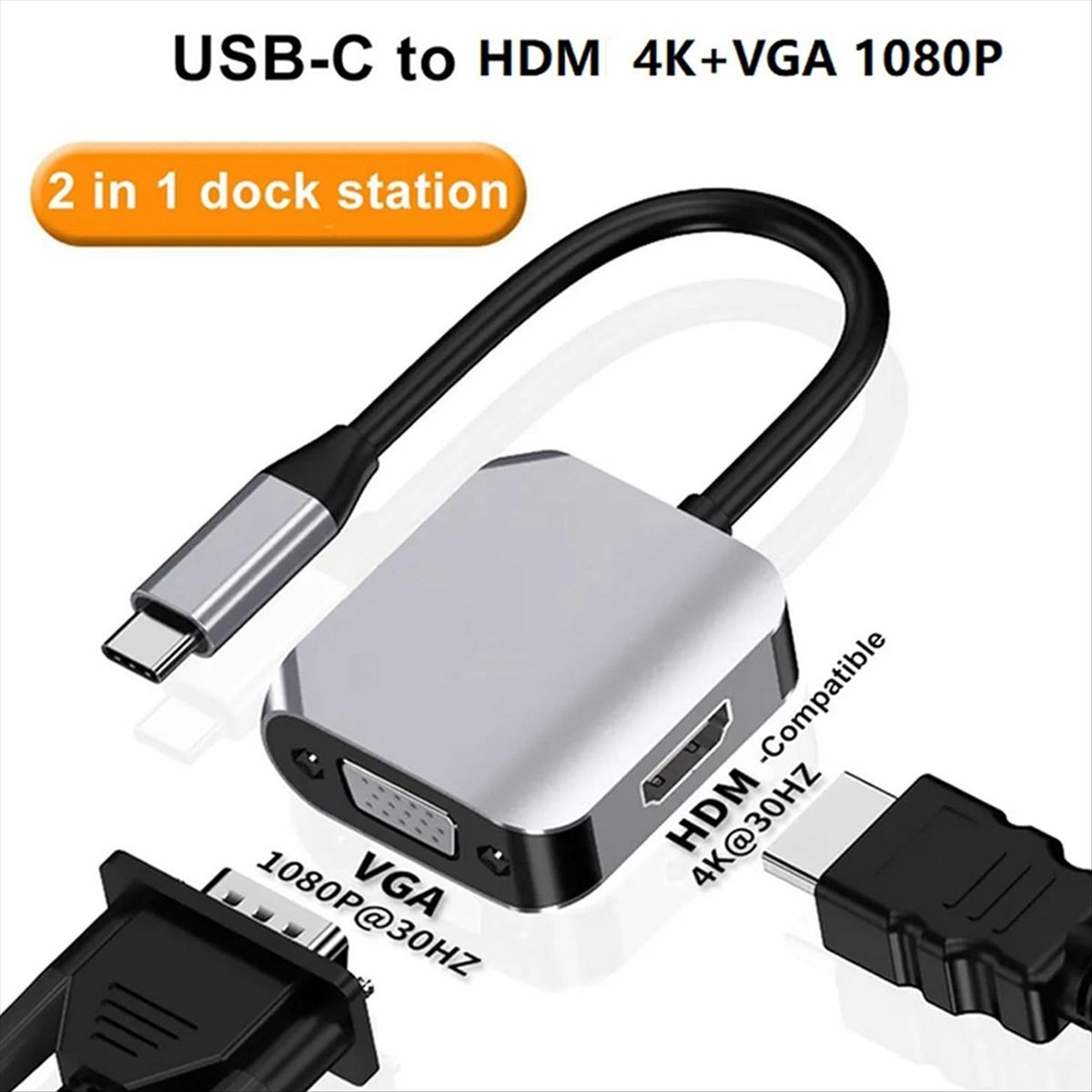 *A14E USB C Docking Station, 2 - đánh giá và giá Hdmi Vga Adapter