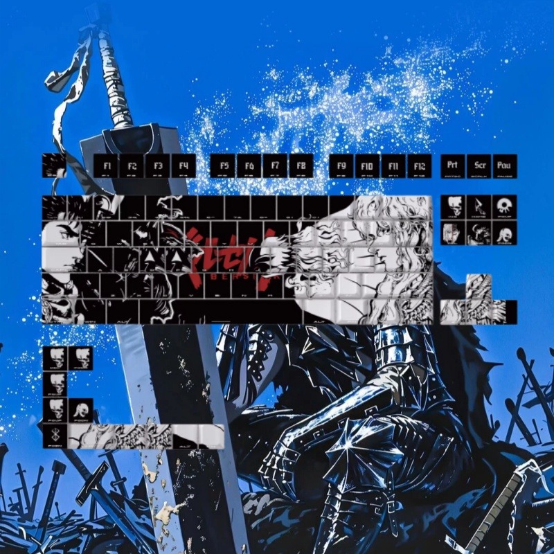 BERSERK Theme Anime Keycap 98  - đánh giá và giá Keyboard Laptop Accessories