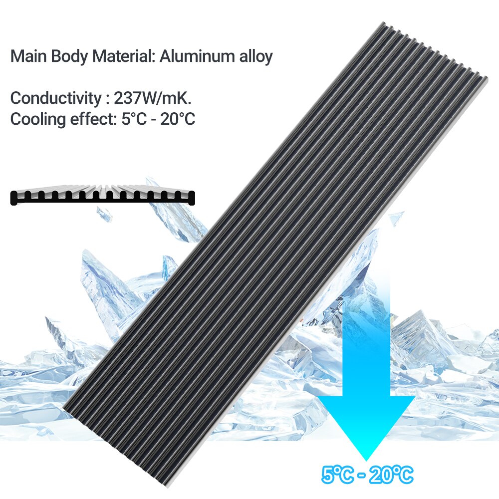 JEYI M.2 SSD Heatsink, Aluminu - đánh giá và giá Laptop Accessories Cooling Pad