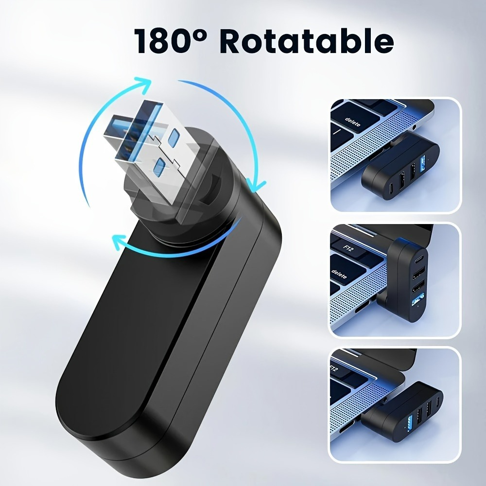 Mini Splitter 4 Ports USB Hub  - đánh giá và giá Laptop Accessories For Programmers