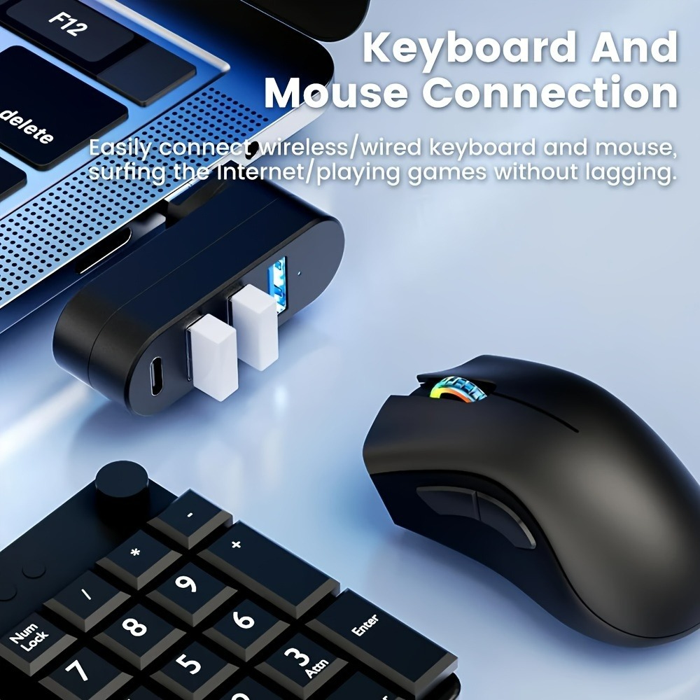 Mini Splitter 4 Ports USB Hub  - đánh giá và giá Laptop Accessories For Programmers