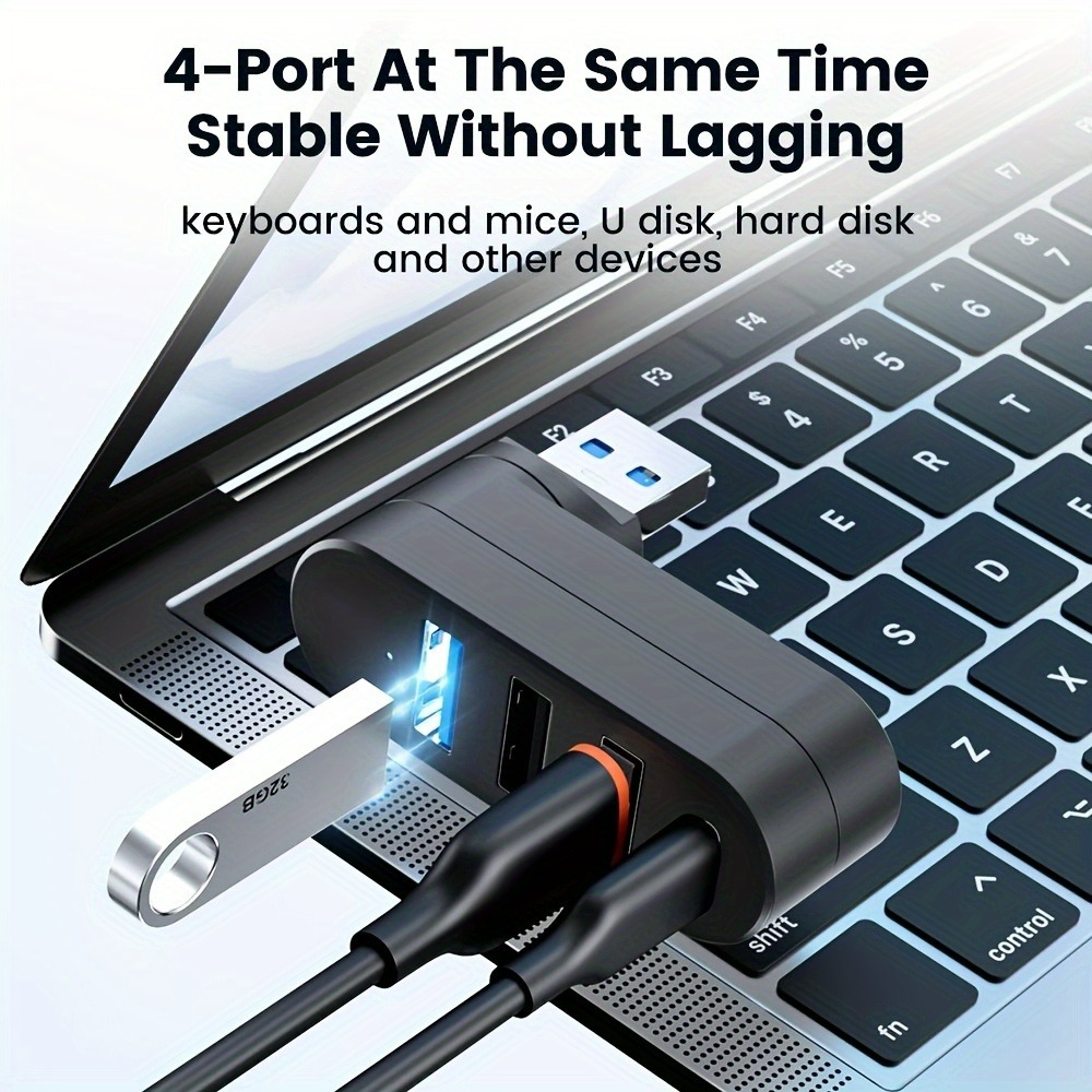 Mini Splitter 4 Ports USB Hub  - đánh giá và giá Laptop Accessories For Programmers