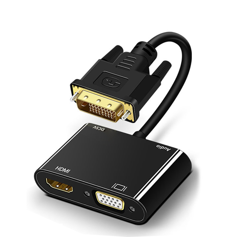 1080P DVI to VGA HDMI Splitter - đánh giá và giá Hdmi Vga Adapter